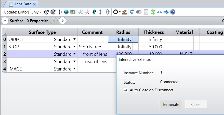 ZEMAX | 使用ZOS-API交互扩展连接Python与OpticStudio的图15